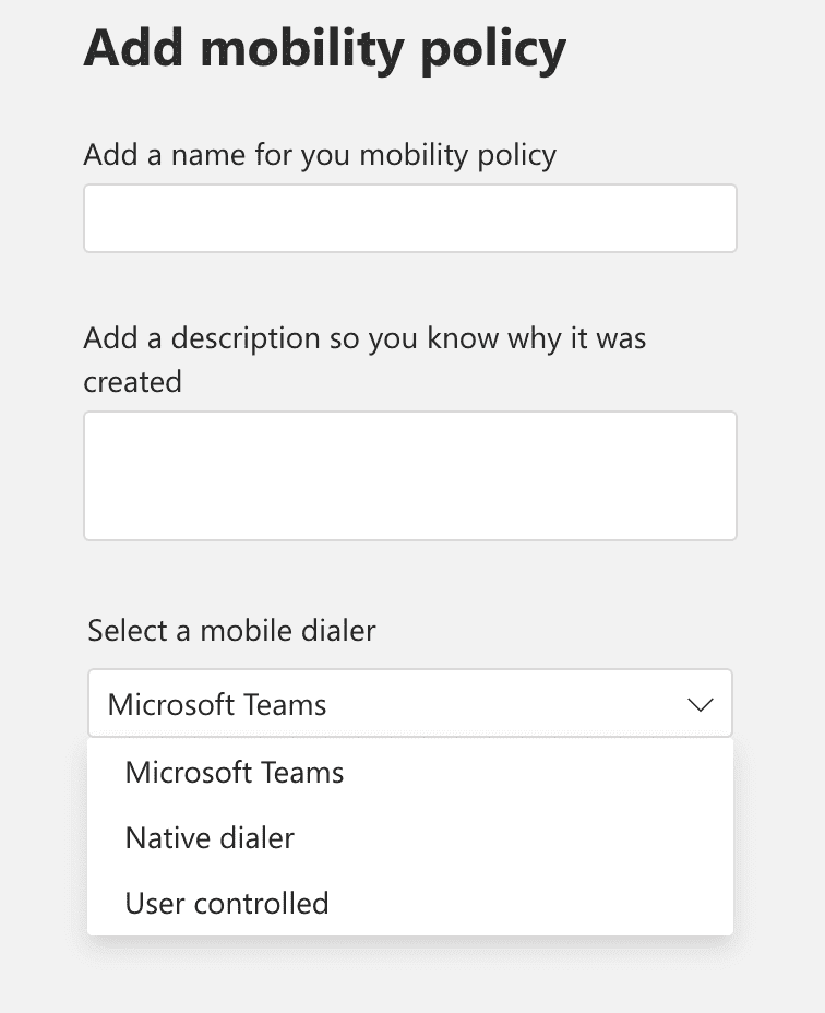 Enabling Teams Phone Mobile for users