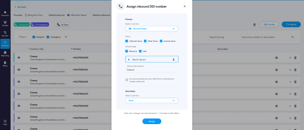 Assign numbers to users in Microsoft Teams Assign numbers to users in Microsoft Teams