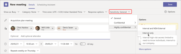 Sensitivity labels for Microsoft Teams meetings available with Teams Premium Sensitivity labels for Microsoft Teams meetings available with Teams Premium