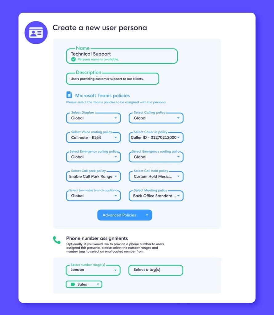 Create user personas to automate Microsoft Teams provisioning Create user personas to automate Microsoft Teams provisioning