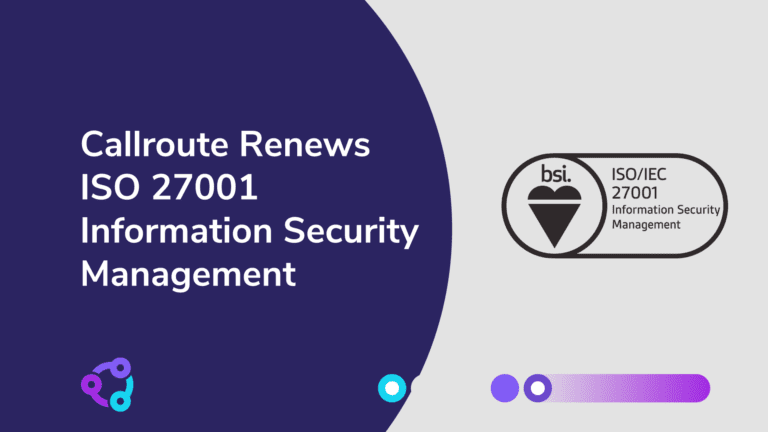 iso27001 Callroute information security management