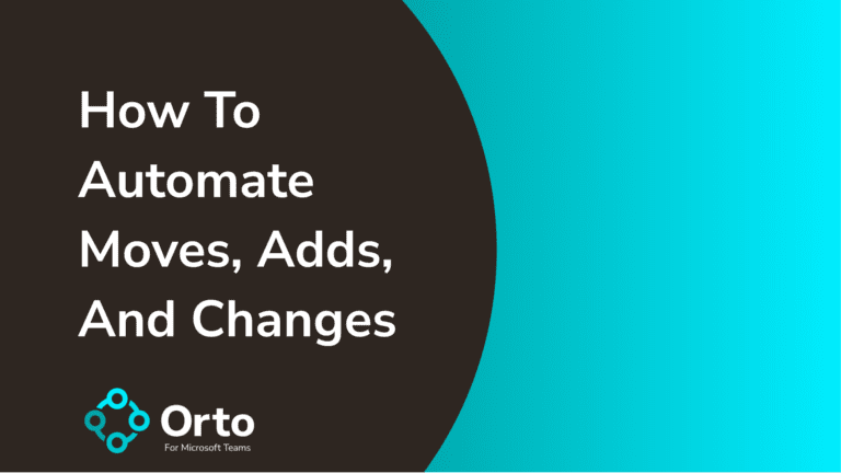 How To Automate Moves, Adds, And Changes