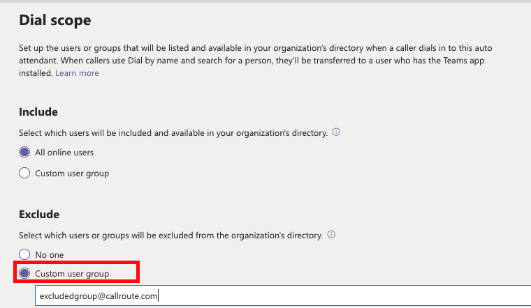 Setting up directory search in Microsoft Teams Setting up directory search in Microsoft Teams