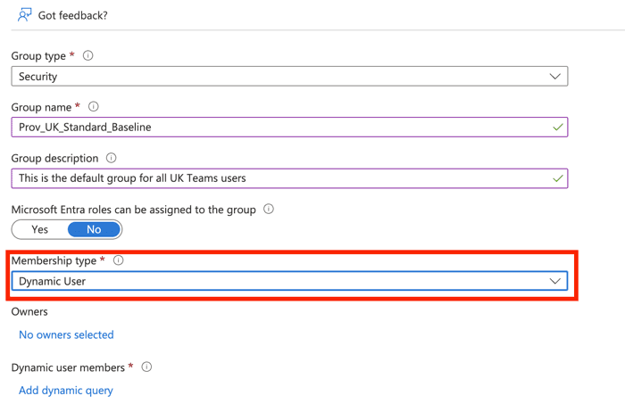 Changing membership type to dynamic user Changing membership type to dynamic user