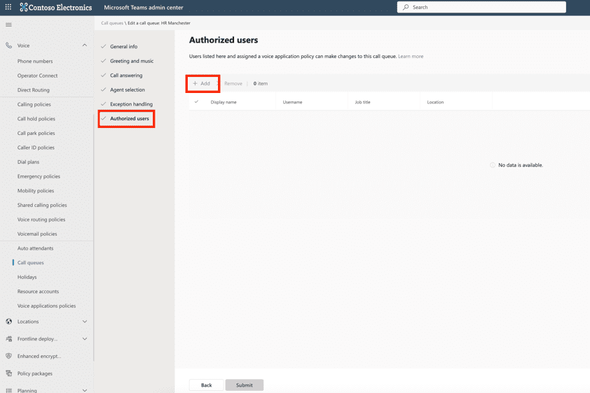 Adding authorized users Adding authorized users