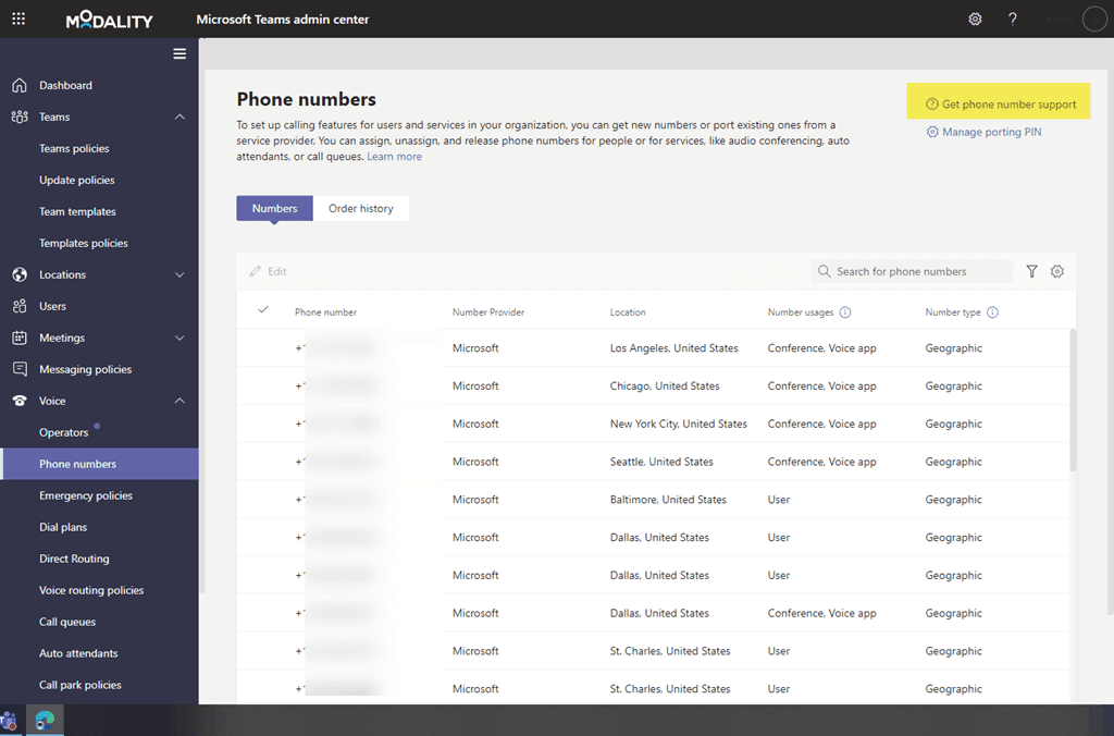 Managing phone numbers in the Teams Admin Center Managing phone numbers in the Teams Admin Center